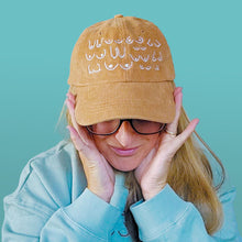 Load image into Gallery viewer, Corduroy Caramel Brown Titty Hat
