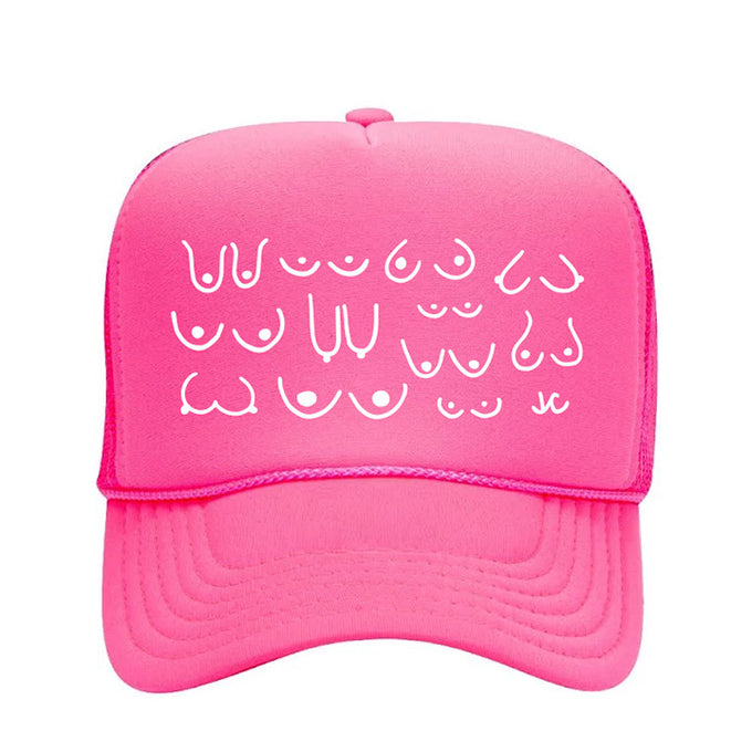 Hot Pink Titty Trucker Hat
