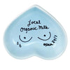 Hand-painted ceramic keepsake dish in powder blue styled as a thoughtful gift for a new mom 