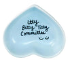 Ceramic statement dish with affirming message celebrating identity in powder blue
