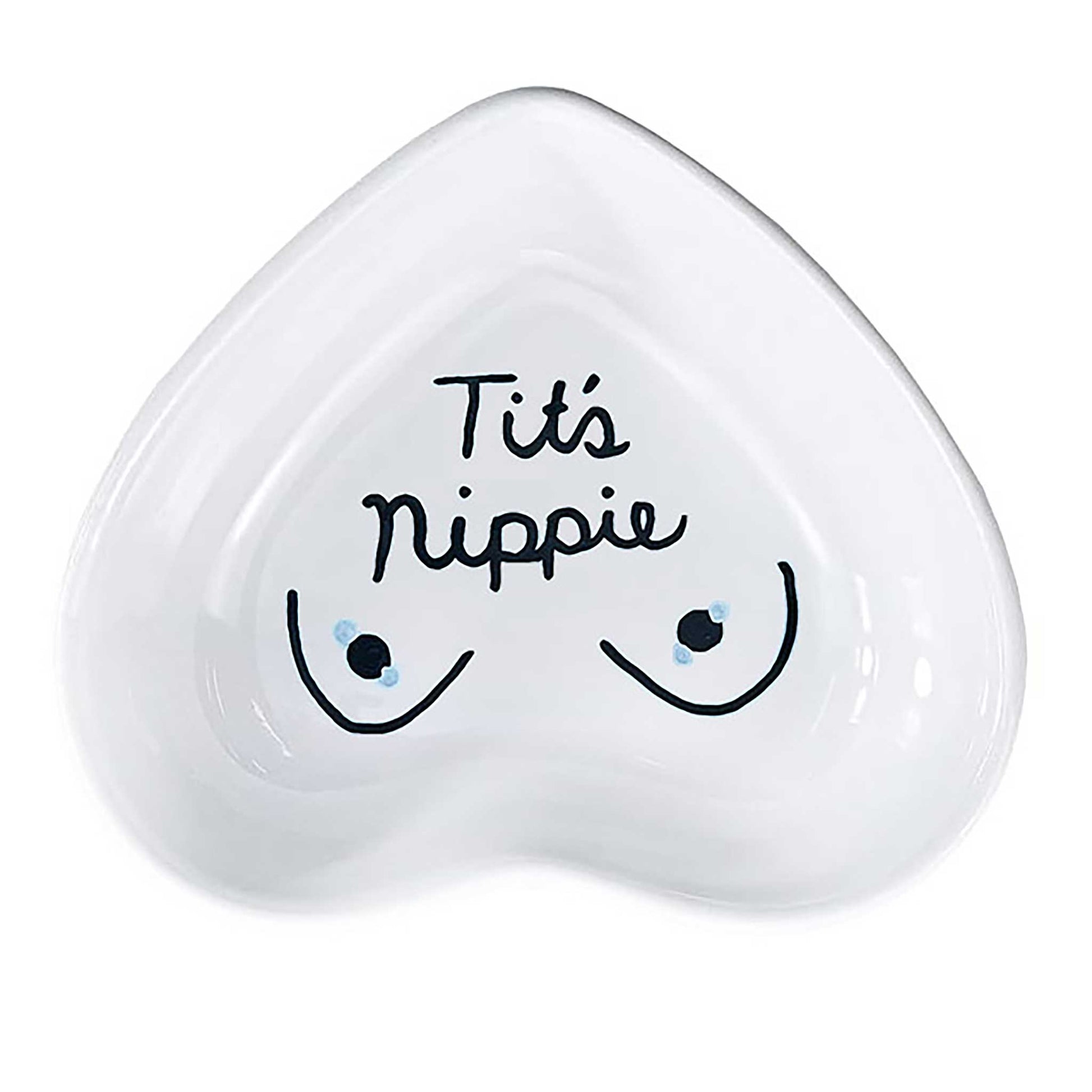 Ceramic statement dish with affirming message celebrating identity in white
