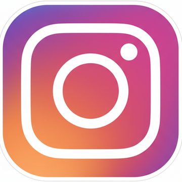 Gradient square logo with a circular center on a white background