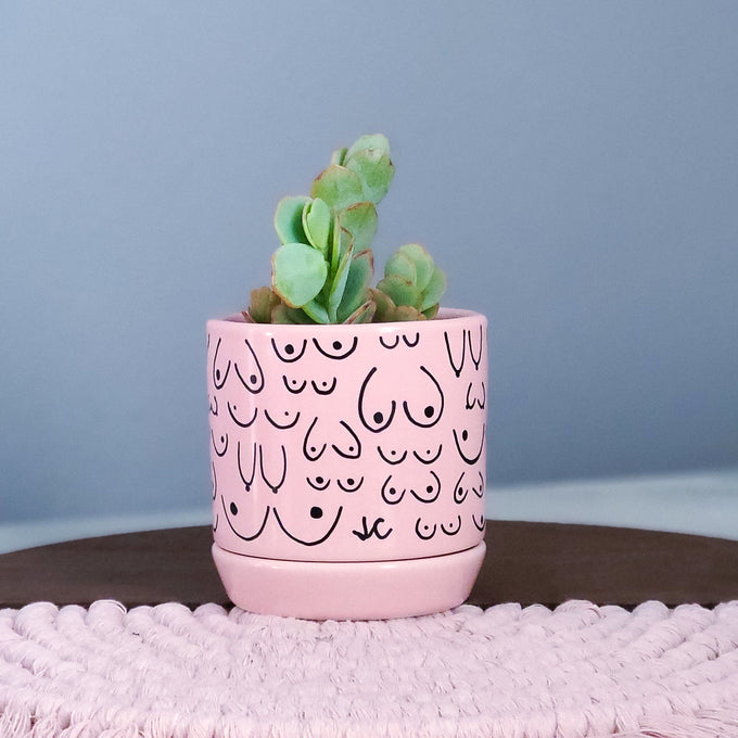 Strong as a Mother Pink Planter