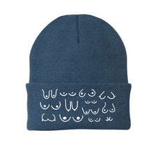 Load image into Gallery viewer, Blue Boobie Beanie
