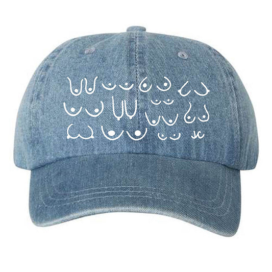 Light Blue Denim Titty Hat