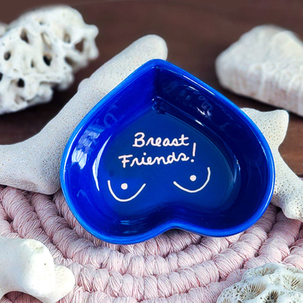 Breast Friend Blueberry Blue Ring Dish