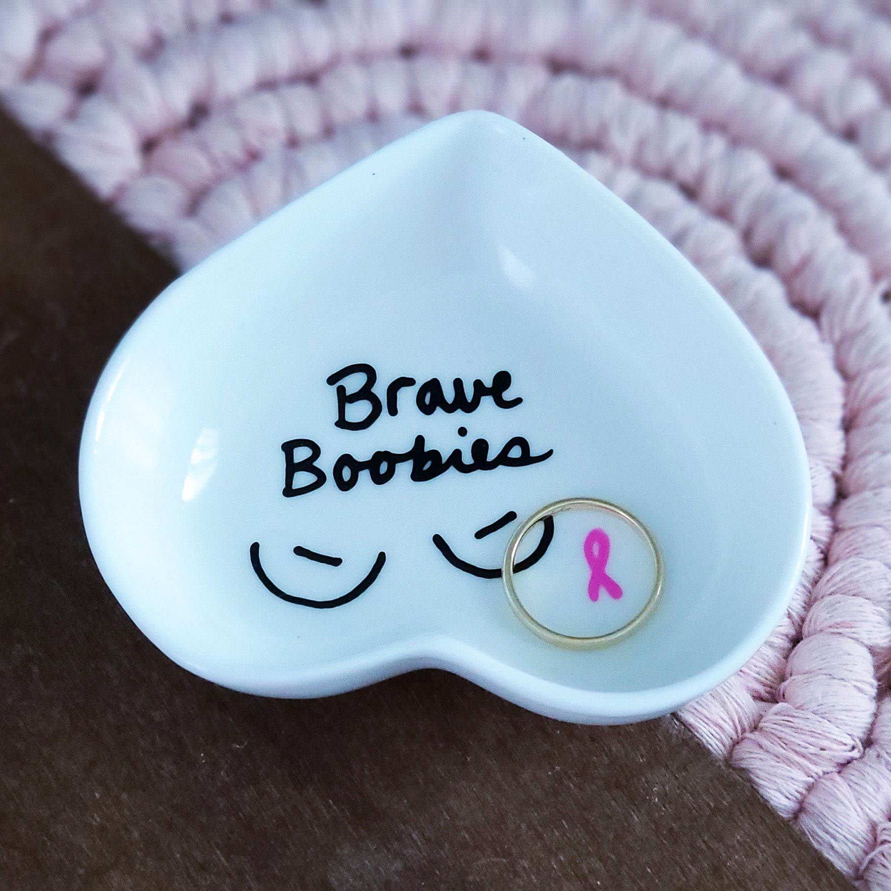 Brave Boobies Ring Dish